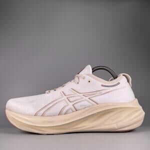 Asics Gel-Nimbus 26 Women's 10.5 White Running Sneakers Athletic Gym Shoe Casual